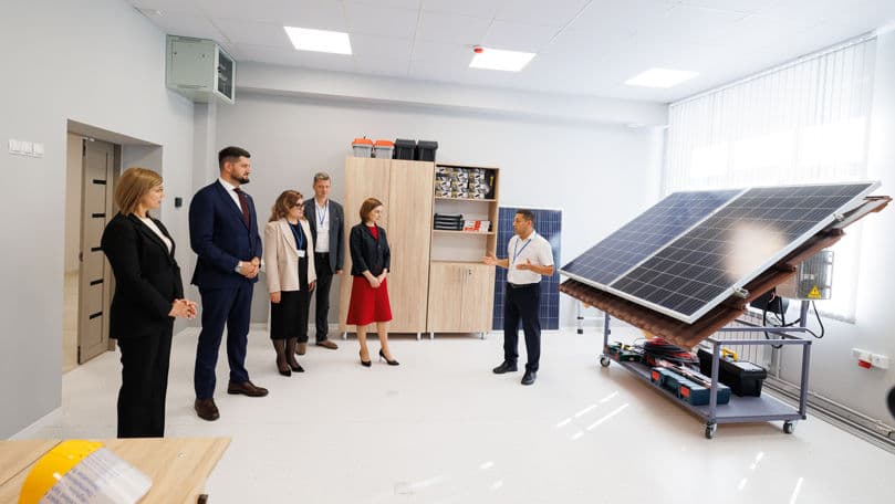 Maia Sandu a vizitat Centrul de Excelență în Energetică, renovat recent