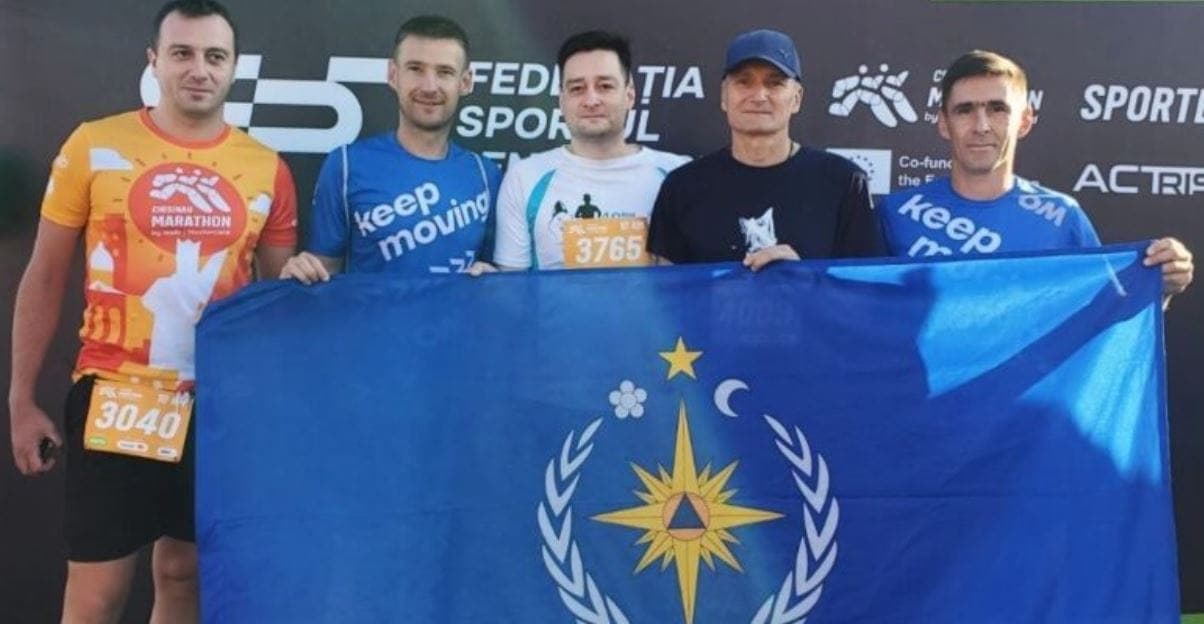 Angajații Inspectoratului General pentru Situații de Urgență au participat la toate distanțele Chișinău Marathon 2025