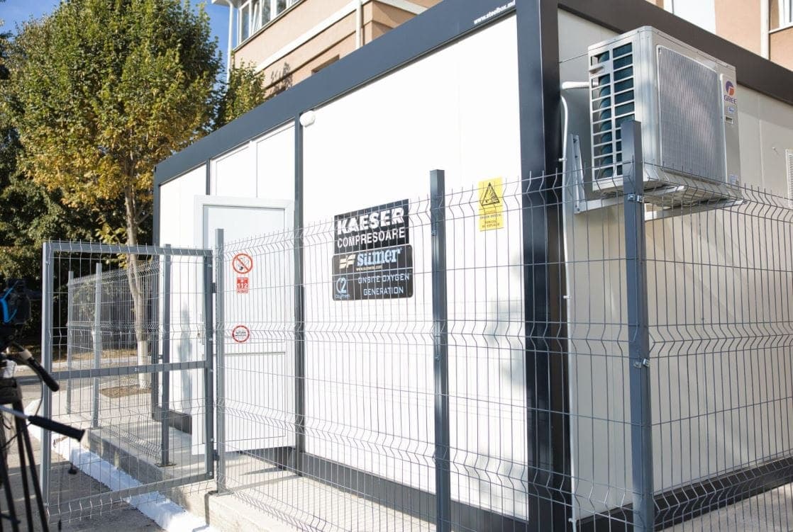 Spitalul MAI din Chișinău dispune de propria stație de producere a oxigenului
