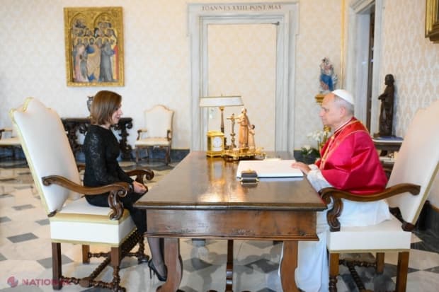 Maia Sandu, întâlnire de importanță majoră cu Papa Leon al XIV-lea la Sfântul Scaun