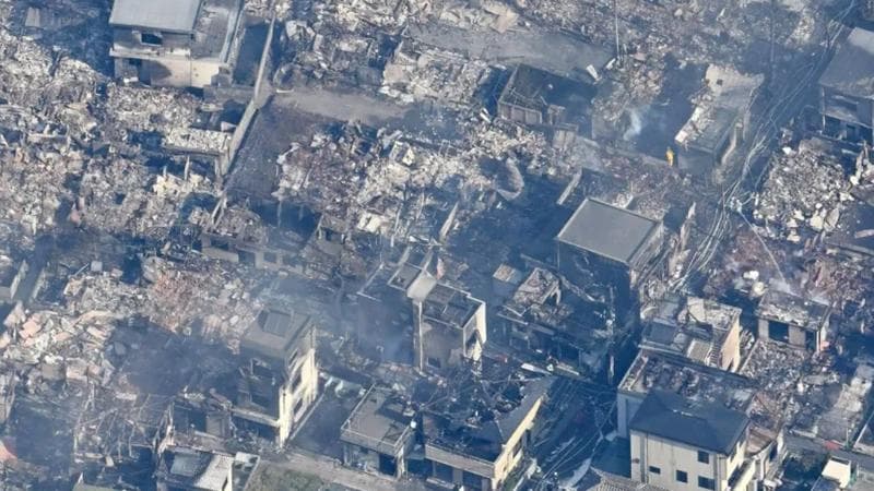(foto) Imagini dezastruoase în Japonia: Un incendiu, cel mai mare din ultimii 50 de ani, a înghițit 170 de clădiri