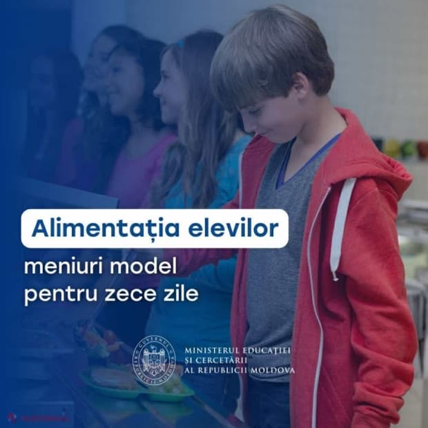Ghid de meniu variat pentru elevii din Moldova: echilibru nutrițional în școli pe parcursul a zece zile